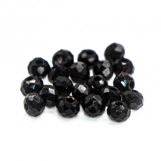 Бусины рондели 2мм, черный с переливом